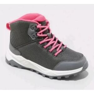 All in motion pink grey hiking water resistant winter or hiking high top boots